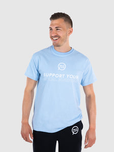 SUPPORT TEE BLUE