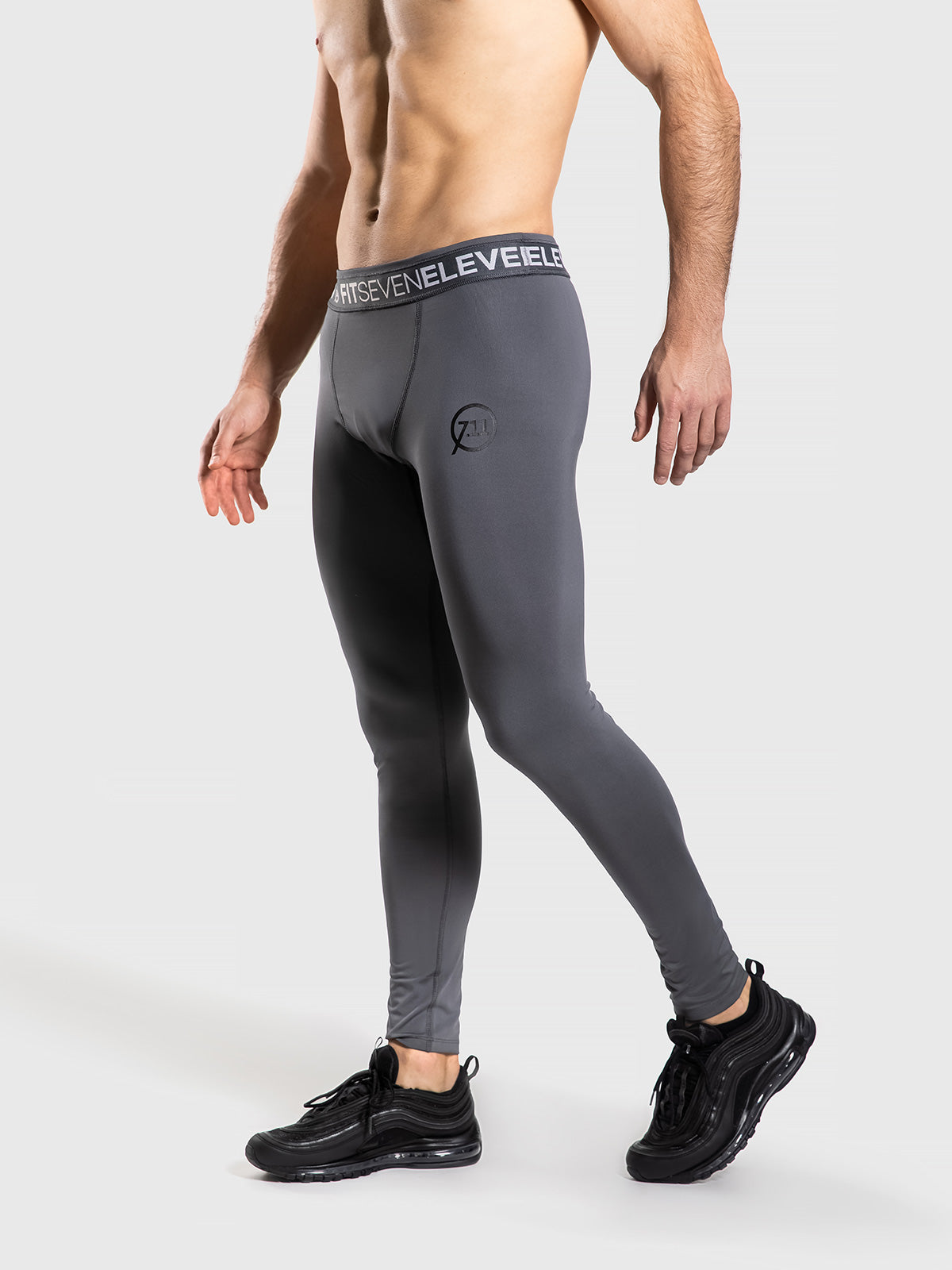 Mens Tech Leggings Grey