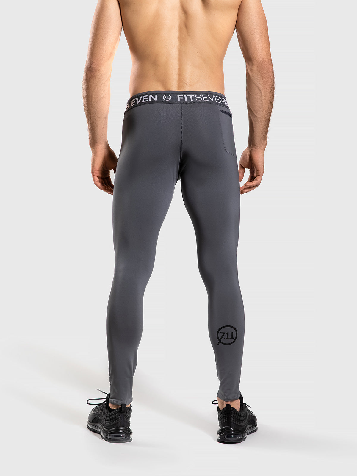 Mens Tech Leggings Grey