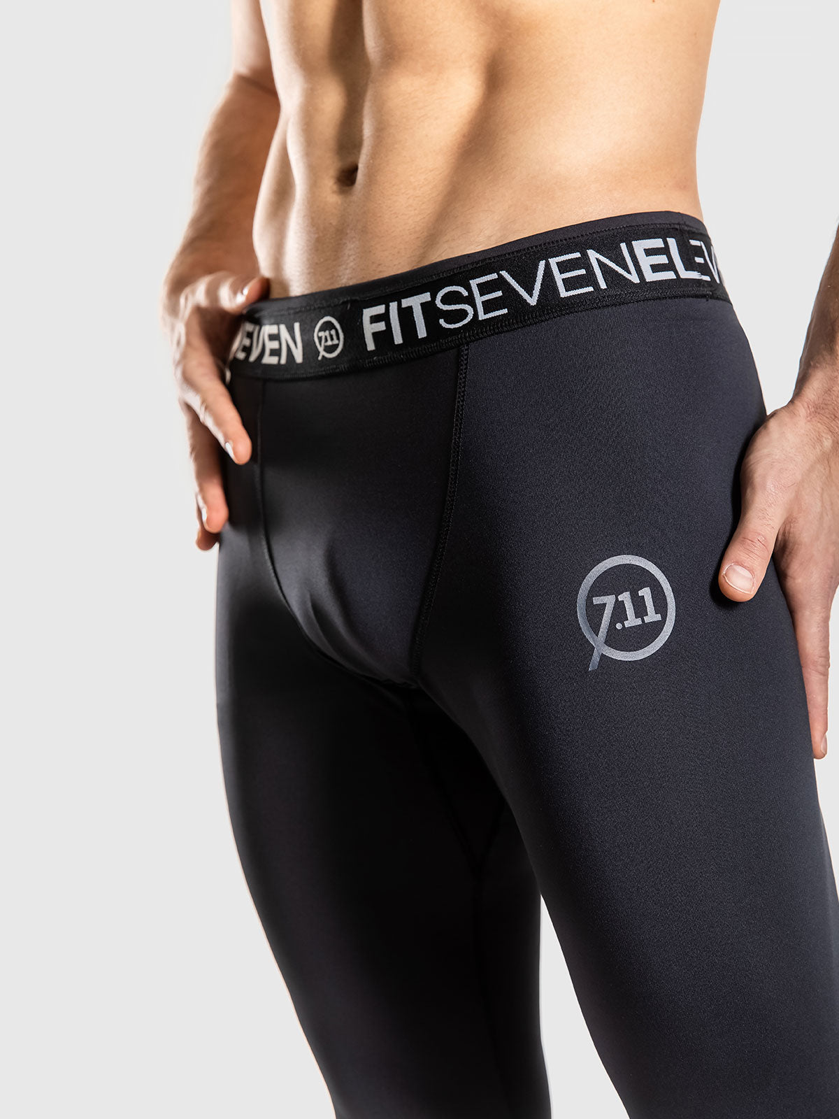 Mens Tech Leggings Black