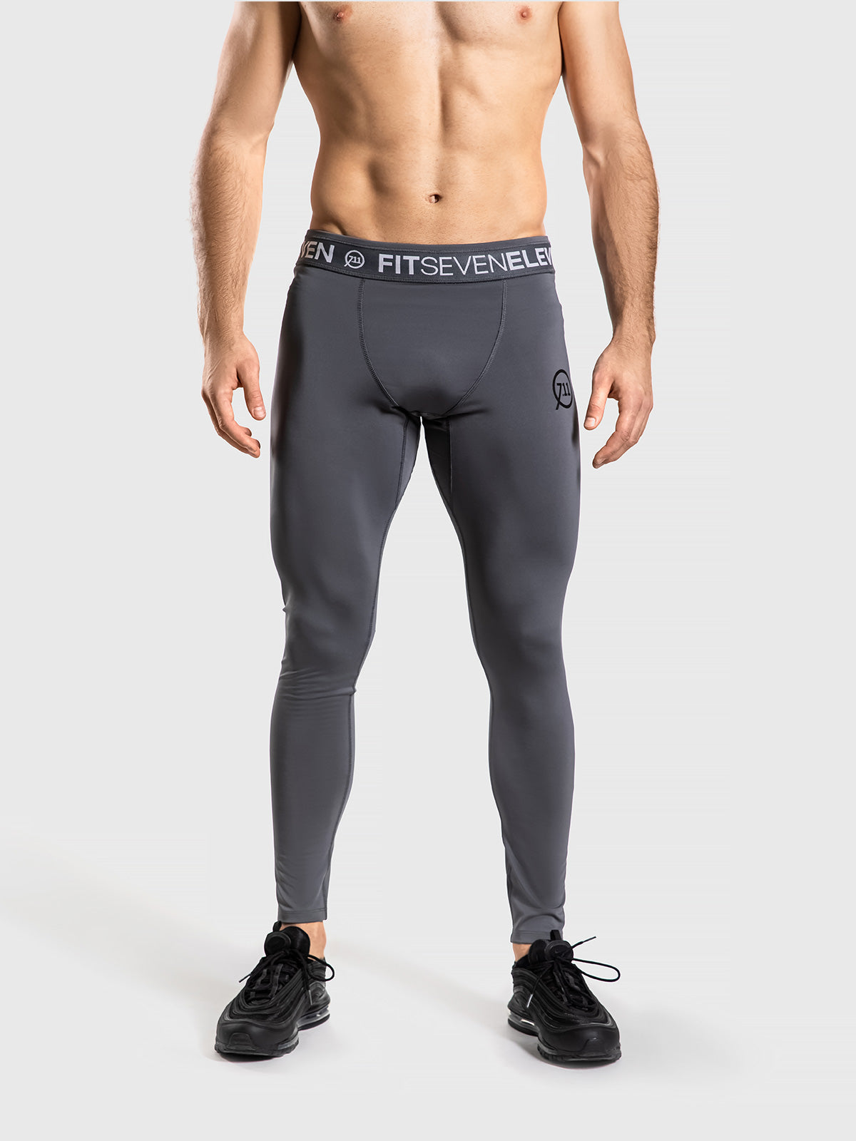 Mens Tech Leggings Grey