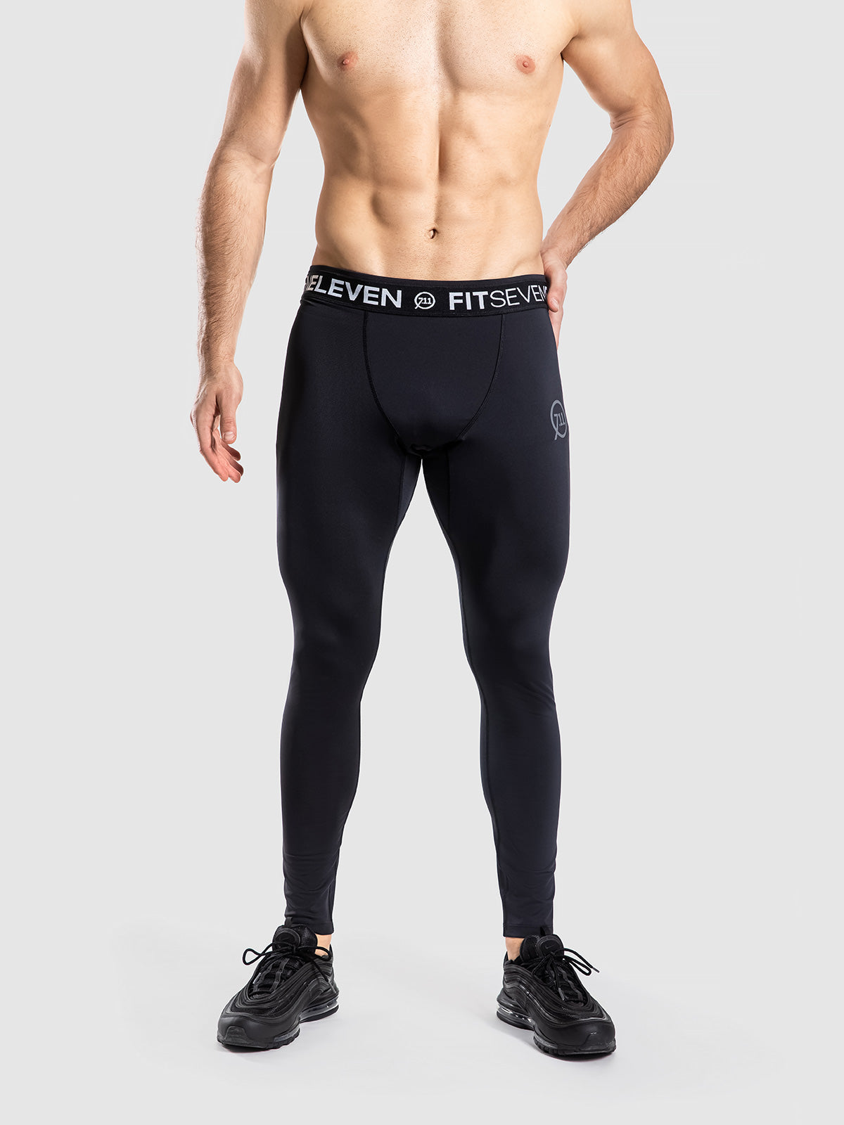 Mens Tech Leggings Black